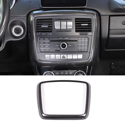Carbon Center Console CD Panel Cover Trim For Benz G Class W463 G500 G63 12-18 - Image 1 of 4