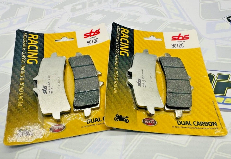 Pastillas de freno delanteras SBS de doble carbono para pista de carreras para Aprilia RSV4-RF 2015 2016 2017 Foto 1 de 1