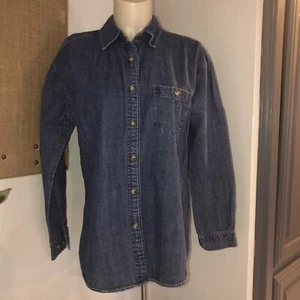 Mountain Lake Womens Denim Button Down Long Sleeve Sz S - Picture 1 of 3