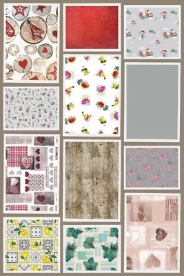 WIPE CLEAN TABLE CLOTH PVC VINYL COVER WIPEABLE TABLE CLOTH WATERPROOF PROTECTOR - Image 1 of 4