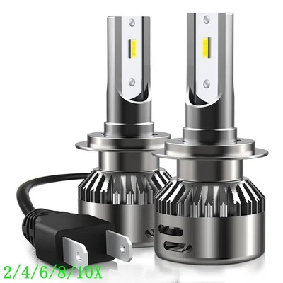 AUXITO H7 LED Bombilla Faro Alto Bajo 6500K Super Blanco 20000LM US 2/4X Foto 1 de 4