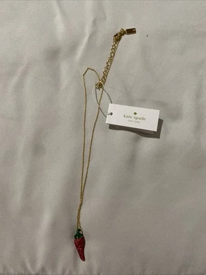 KATE SPADE Haute Stuff Mini Pave Pepper Pendant Necklace - Image 1 of 4