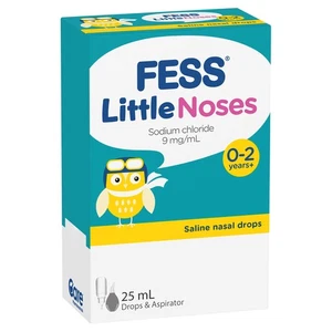 Gotas nasales salinas FESS Little Noses + aspirador 25 ml - Imagen 1 de 4