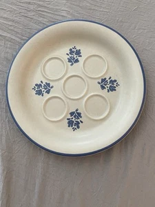 pfaltzgraff Yorktown Stoneware Deviled Egg Plate - Picture 1 of 7