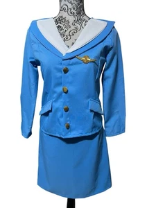 Pan Am Flight Stewardess Costume Dress Only Small - Picture 1 of 10
