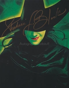 Stephanie J Block HAND SIGNED 8x10 Photo Autograph, Wicked The Musical Elphaba I - Foto 1 di 4