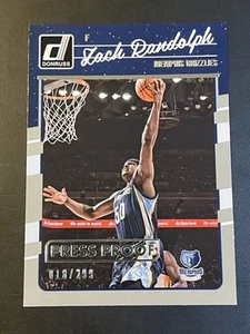 2016-17 Panini Donruss Press Proof Silver /299 Zach Randolph #33 - Picture 1 of 2