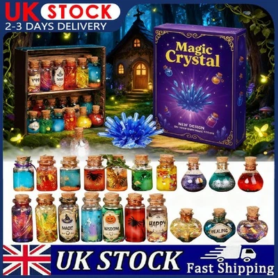 Fairy Potion Making Kit for Kids - 20 Bottles Magic Potions, DIY Magic Crystal