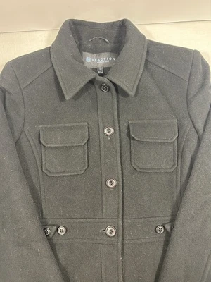 Женское пальто Kenneth Cole Reaction из шерстяной смеси размер 12 черное - Изображение 1 из 4