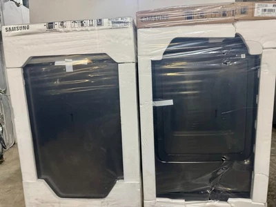 Samsung Top Load Electric Washer & Dryer in Black WA55CG7100AVUS/DVE55CG7100VA3 - Image 1 of 4
