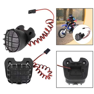 1/4 RC Motorcycle Headlight Portable Spare Parts Front Light for -mx - Image 1 of 2