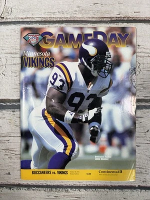 De colección Minnesota Vikings Vs Tampa Bay Buccaneers 1994 Gameday NFL Programa de Fútbol Foto 1 de 3