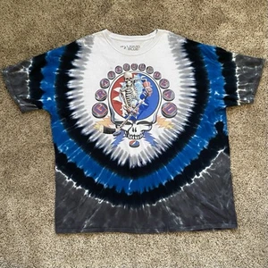Grateful Dead Liquid Blue Hockey Puck Bertha Stealie Tie Dye Mens 5XL Tee Modern - Picture 1 of 9