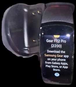 Samsung Gear Fit2 Pro R365 Fitness Smartwatch Large - Schwarz *LESEN* - Bild 1 von 5