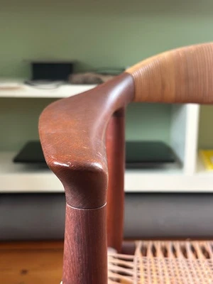 Set of 2 Hans Wegner Chairs Model JH501 in Teak Danish original Johannes Hansen - Image 1 of 4