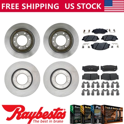 Rotores de freno delanteros traseros y pastillas de freno de cerámica para Hyundai Entourage 2007 Foto 1 de 4