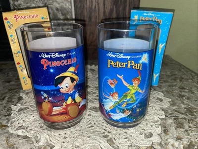 Juego de 2 Vasos Serie Coleccionista Disney - Peter Pan y Pinocho - Burger King Foto 1 de 4