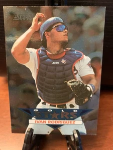 1994 Score Gold Stars #58 Ivan Rodriguez /6500. Texas Rangers HOF FREE SHIPPING - Picture 1 of 2