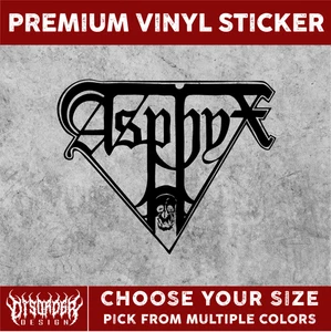ASPHYX [PEGATINA DE VINILO] -para coche/camión VENTANA-PORTÁTIL-CARPETA-TÚ ELIGES COLOR/TAMAÑO - Imagen 1 de 6