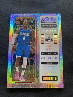 2022-23 Contenders John Wall Opening Night Ticket Rare Parallel /25 SP  - Image 1 of 4