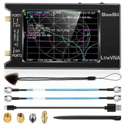 SeeSii NanoVNA 50kHz-6.3GHz Vector Network Analyzer 4'' Antenna Analyzer VHF HF- - Image 1 of 4