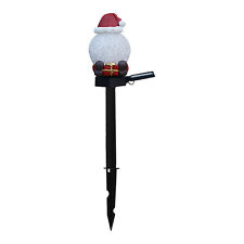 Christmas Solar   Decorative Stakes  Santa Claus in Red C6F8