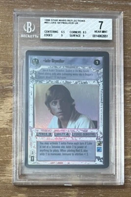 Star Wars CCG - Reflections - Foil - Luke Skywalker UR Graded BGS 7 - NM - Image 1 of 4