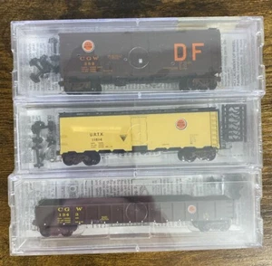 Micro-Trains N Scale Lot of 3 # 48100,21430 & 59090 Chicago Great Western Cars - Picture 1 of 2