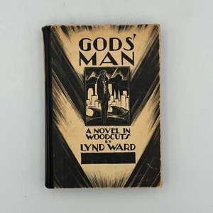 Gods Man A Novel in Woodcuts by Lynd Ward First Edition 2nd Printing 1929 HC - Picture 1 of 11