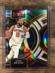 JALEN BRUNSON 2023-24 Panini Select #194 Premier GREEN WHITE PURPLE PRIZM - Picture 1 of 2