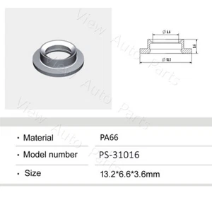 50 PCS Plastic Part Washer Spacer Clip for Fuel injector 13.2 x 6.6 x 3.6 mm - Picture 1 of 3