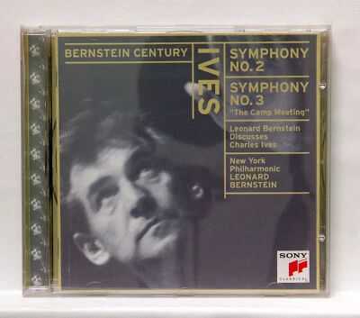 LEONARD BERNSTEIN — IVES Symphonies nos.2 & 3 — SONY CD NM - Image 1 of 2