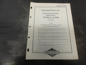 Briggs & Stratton 131200 to 131299 Engine Illustrated Parts List Manual 1984 - Picture 1 of 4