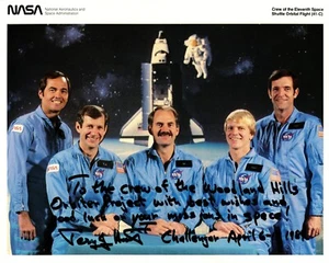 Shuttle Astronaut Terry J. Hart Signed Crew Photo - Picture 1 of 1