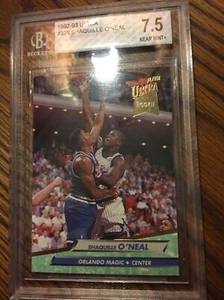 SHAQUILLE O'NEAL 1992-93 Fleer ultra novato radiocontrol #328 Beckett como nuevo 7,5 - Imagen 1 de 2