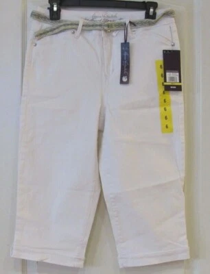 Gloria Vanderbilt Lillian Cinturón Skimmer Shell Blanco Para Mujer Talla 6-16 Nuevo Con Etiquetas Foto 1 de 2