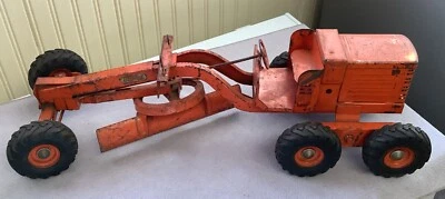 Vintage Doepke Model Toys Pressed Steel Road Grader 25” 1950’s Used Complete - Image 1 of 4