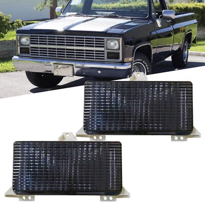 For Chevrolet C10 Pickup Truck Front Turn Signal Park Lamps Lights Housing Smoke - Image 1 of 4