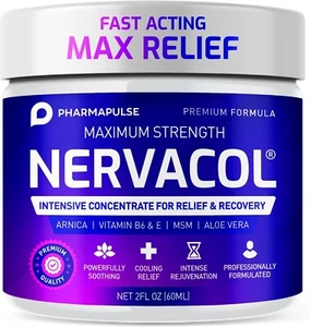 Neuropathy Nerve Relief & Recovery Cream Maximum Strength, Arm/Leg/Low Back 2 Oz - Picture 1 of 6