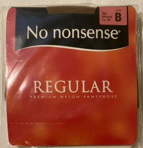 1 Paar No Nonsense normale Strumpfhosen B hellbraun verstärkte Zehenpartie Komfortbund neu in Verpackung - Bild 1 von 2