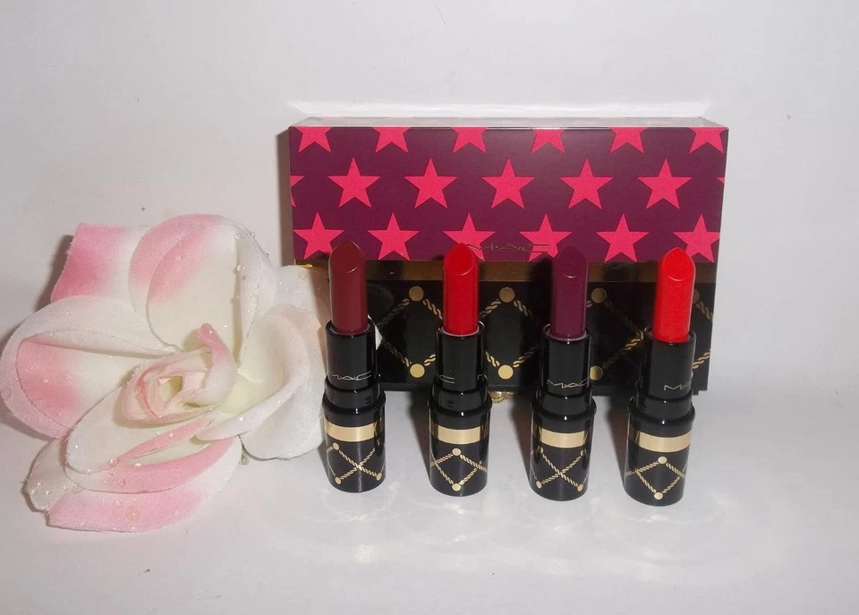 MAC Nutcracker Sweet RED Lipstick Kit 4pc Gift Set Limited Holiday Collection - Image 1 of 1