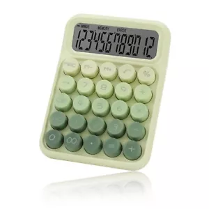 Desktop Mechanical Calculator Cute Big Buttons Calculators with 12 Digits Lar... - Picture 1 of 7