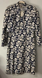 Vintage 60s Gino Charles Floral Brocade HeavyTapestry Aline Dress and Jacket - Picture 1 of 16