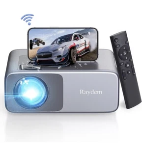 Raydem Native 1080P 350ANSI 13000L WiFi and Bluetooth 5.0 Movie Projector - Picture 1 of 10