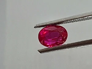 0.92 ct IF NATURAL HEATED BURMA RUBY 4.5 X 5.9 X 3.8 MM Loose Gemstone. - Picture 1 of 8