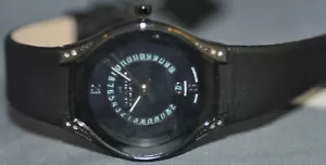 Skagen Ladies Denmark Black Label Black MOP Dial Black Leather Watch 886SBLB - Picture 1 of 5