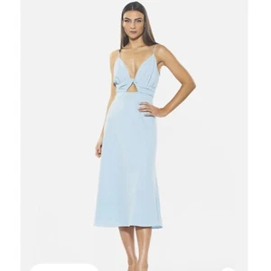 $225 Alexia Admor Camila Cut Out Midi Dress Size 12 - Picture 1 of 10