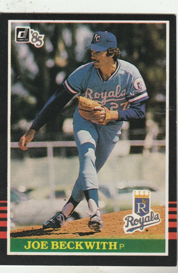 FREE SHIPPING-MINT-1985 Donruss Joe Beckwith Royals 541 PLUS BONUS CARDS - Image 1 of 1