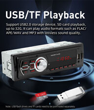 12V 25W Bluetooth Autoradio Audio In-Dash FM AUX USB MP3 Radio Player Head Unit