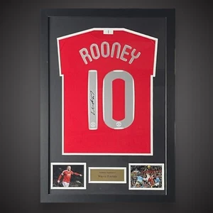 WAYNE ROONEY signed Manchester United 2008 Champions League Framed Shirt £199 - Picture 1 of 8